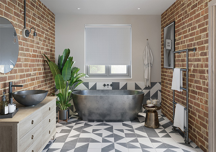 Diamond Tile, Heritage Grey - Roller Blind - Image 8
